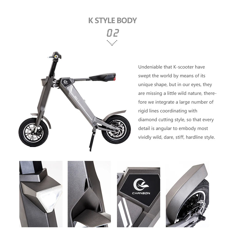 48V350W Motor Automatic Foldable Two Wheel