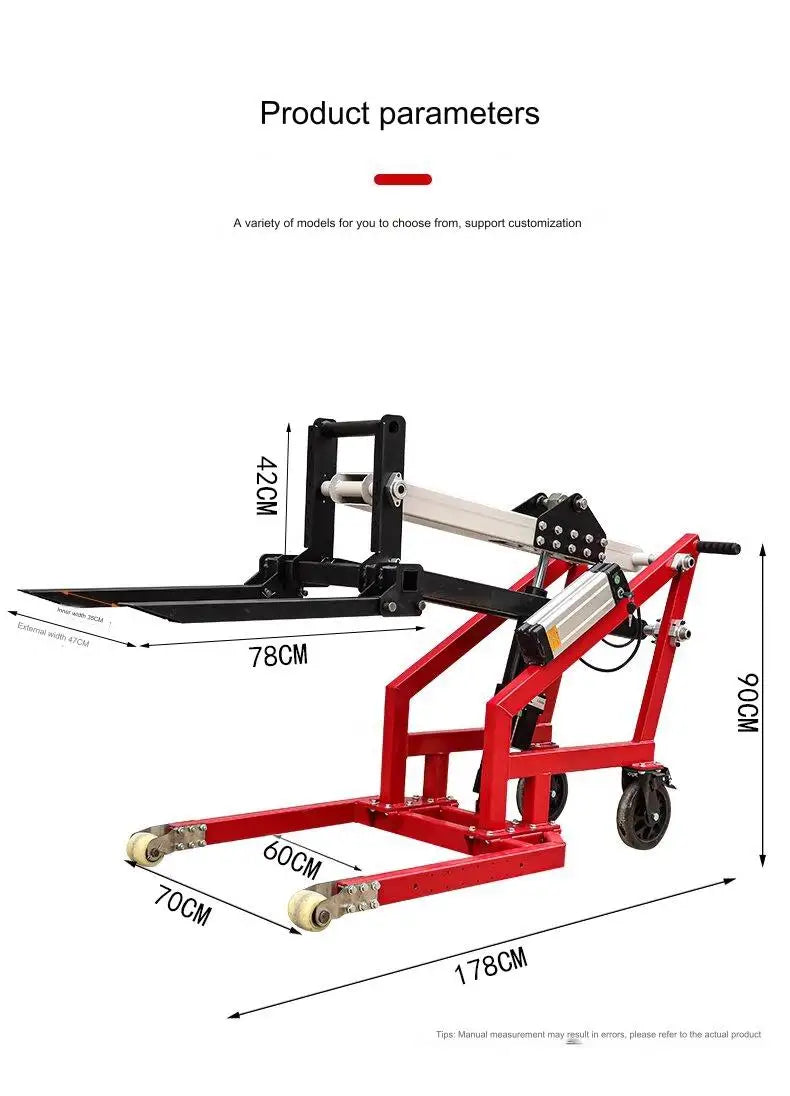 Portable electric hydraulic forklift articulated lift truck