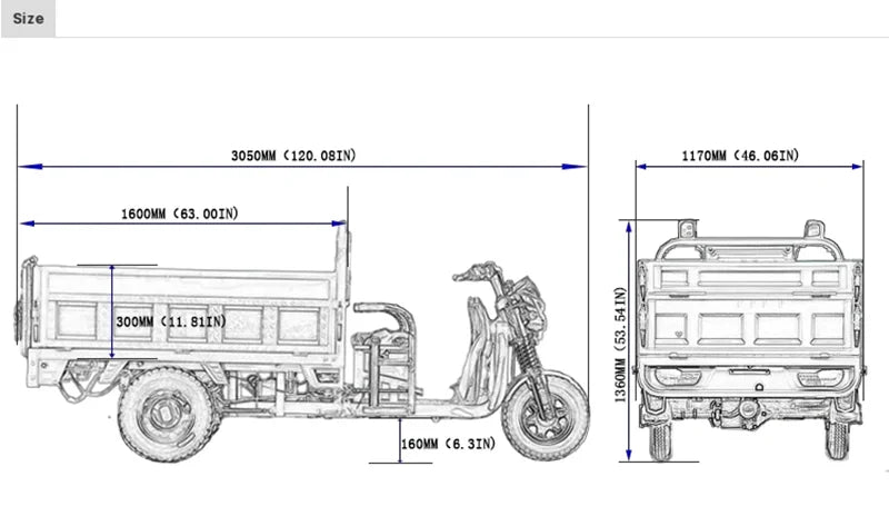 Tuk-tuk Electric Cargo Tricycle