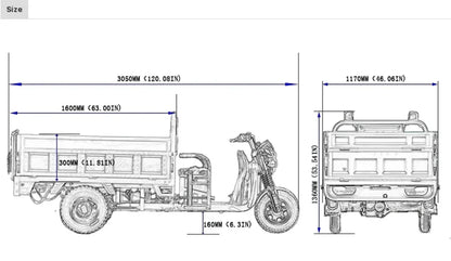 Tuk-tuk Electric Cargo Tricycle