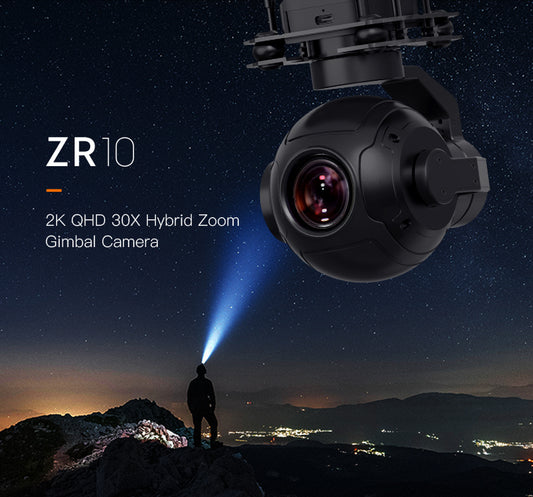 2K 4MP Zoom Gimbal Camera with 2560×1440 HDR QHD Hybrid Night Vision 3-Axis Stabilizer Lightweight for Drone Mapping Suvery Inspection - KOZIET